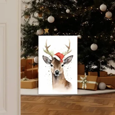 Tablou Canvas de Crăciun – Renul de Crăciun — miniatura 2