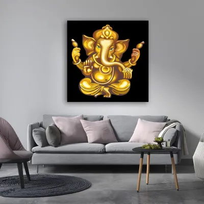 Tablou Feng Shui Ganesha Gold — miniatura 4