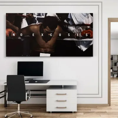 Tablou Canvas Motivational Muhammad Ali Muhammed pentru birouri si sali de box, cadouri pentru antreprenori — miniatura 2