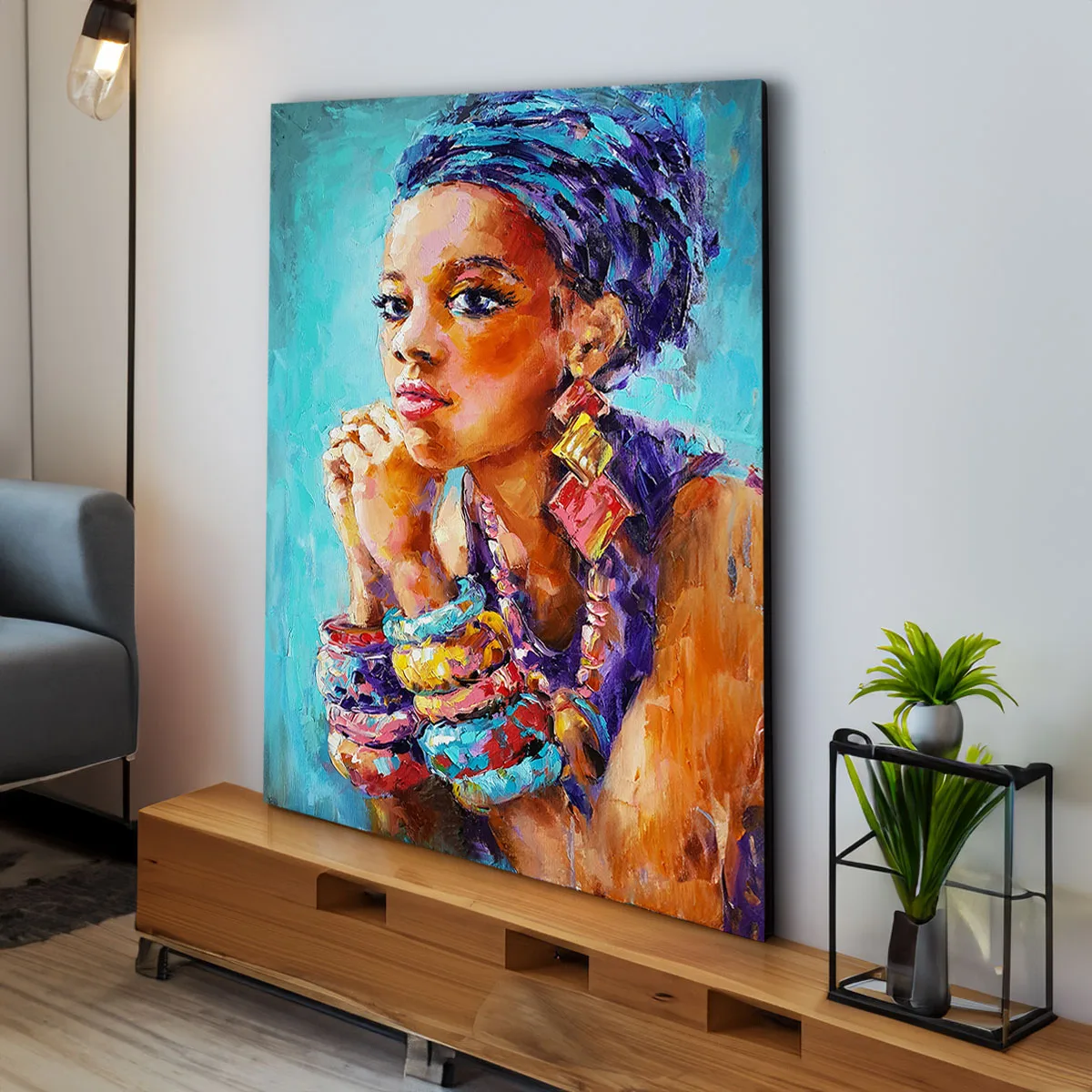 Tablou canvas femeie africana Zihla — imaginea 3
