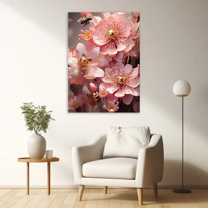Tablou canvas Albine în Paradisul Roz — imaginea 3
