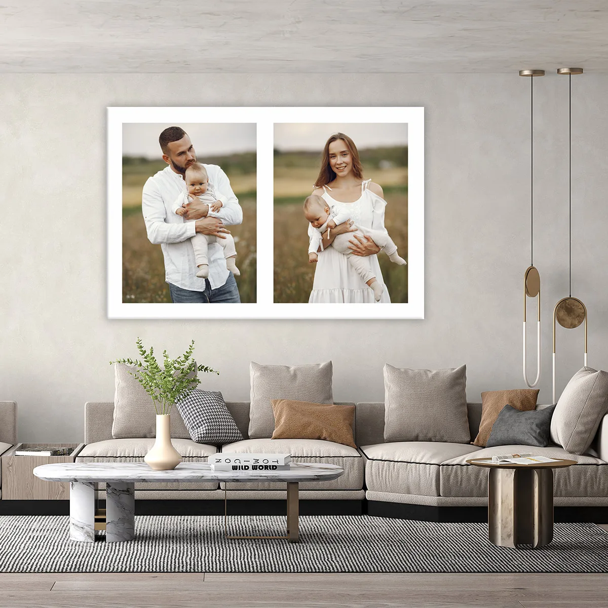 Tablou canvas colaj cu 2 poze — imaginea 3