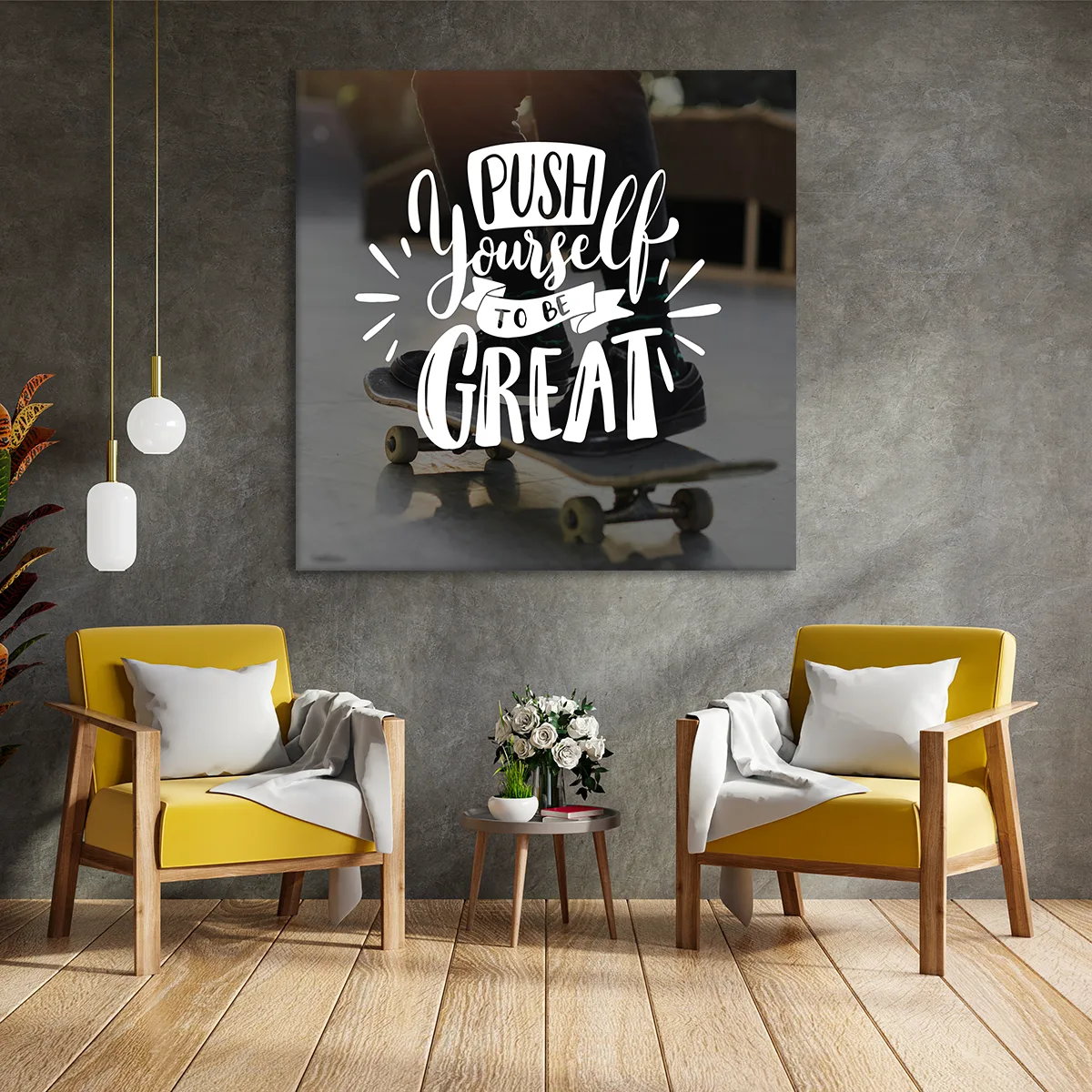 Tablou canvas Push Yourself — imaginea 3