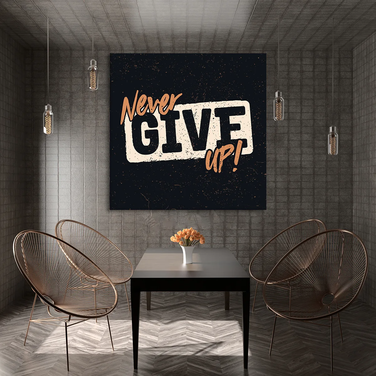 Tablou canvas Never Give Up — imaginea 2