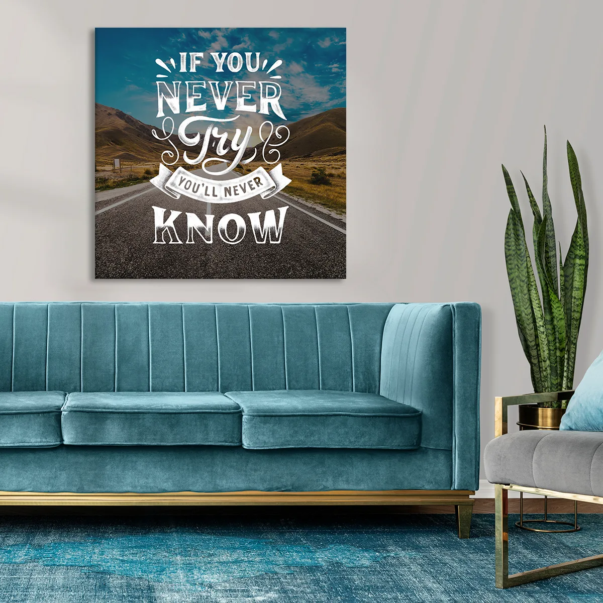 Tablou canvas If You Never Try — imaginea 3