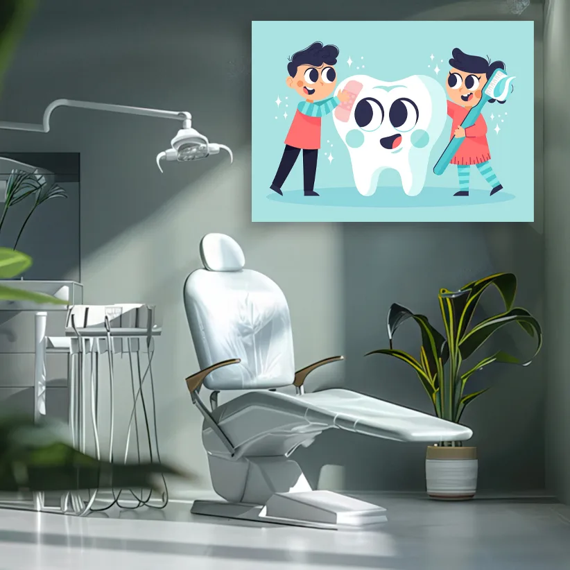 Tablou canvas Stomatologie Dințișorii Veseli — imaginea 3