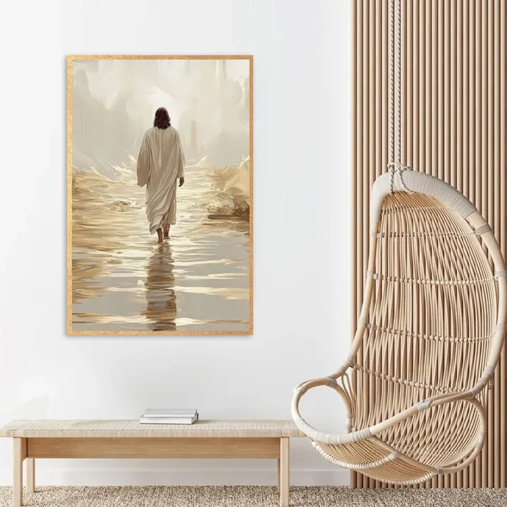 Tablou canvas Drumul Celest, placat manual cu foita aurie, aduce eleganta si rafinament in orice decor — imaginea 2