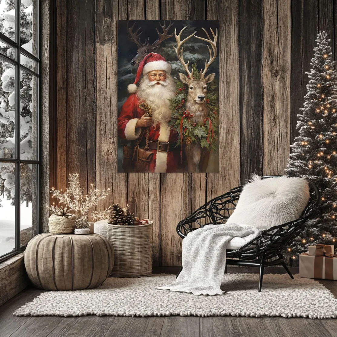 Tablou Canvas Moș Crăciun — imaginea 2