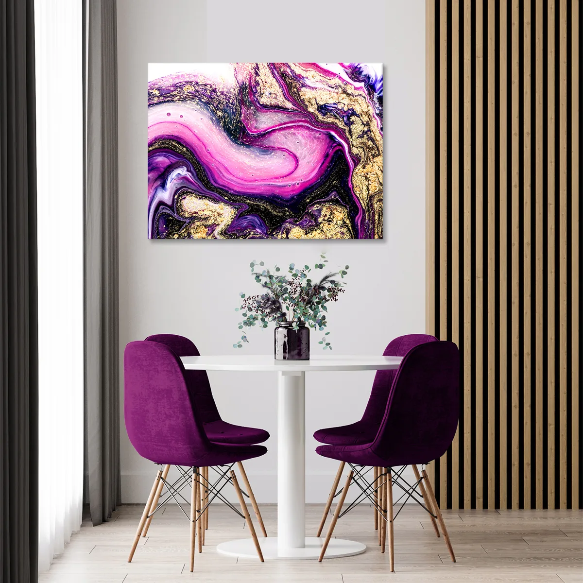 Tablou canvas purple and gold — imaginea 2