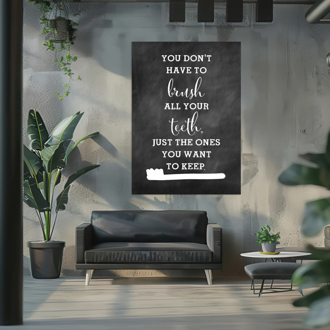 Tablou canvas Stomatologie You don't have to brush — imaginea 2