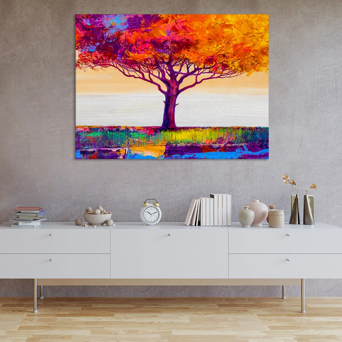 Tablou canvas multicolor tree — imaginea 2