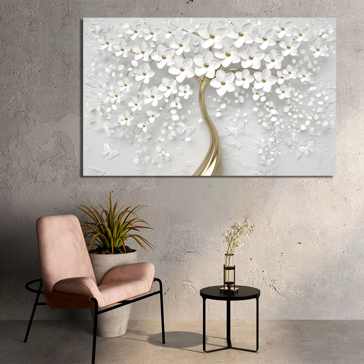 Tablou Feng Shui Copacul cu flori albe — imaginea 8
