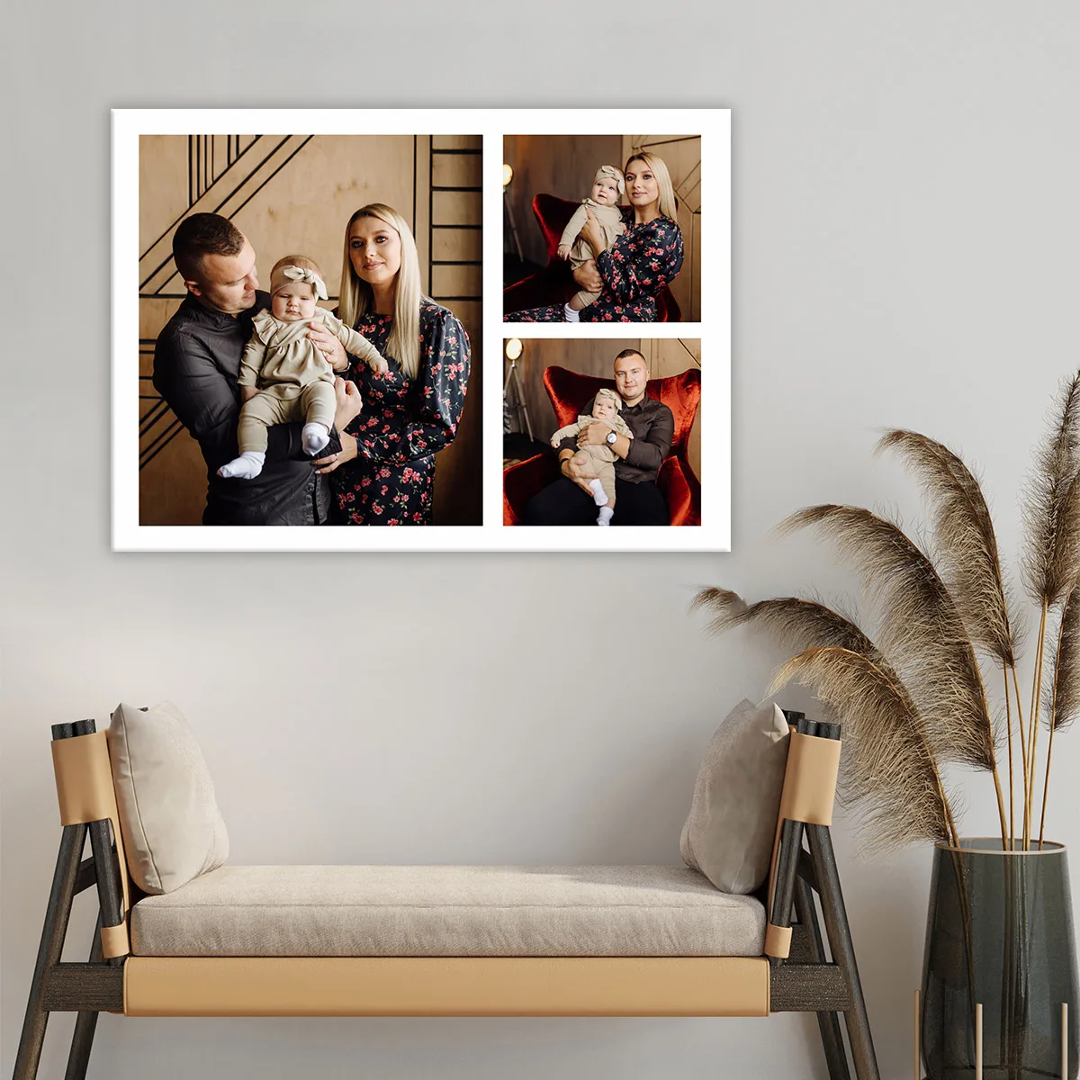 Tablou canvas colaj cu 3 poze — imaginea 2