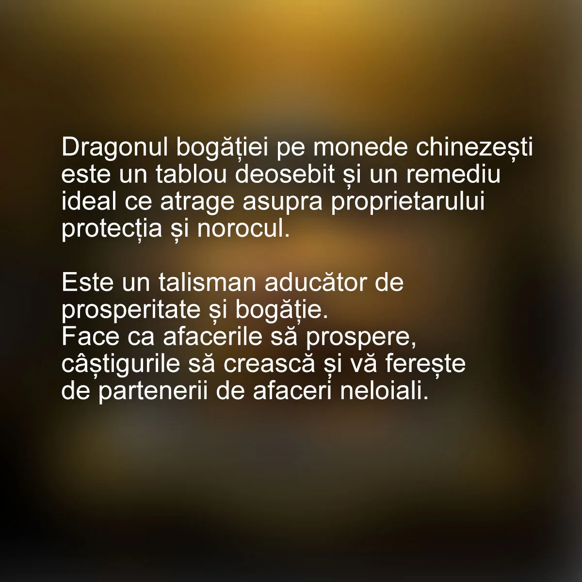 Tablou Feng Shui Dragonul bogatiei pe monede chinezesti — imaginea 3