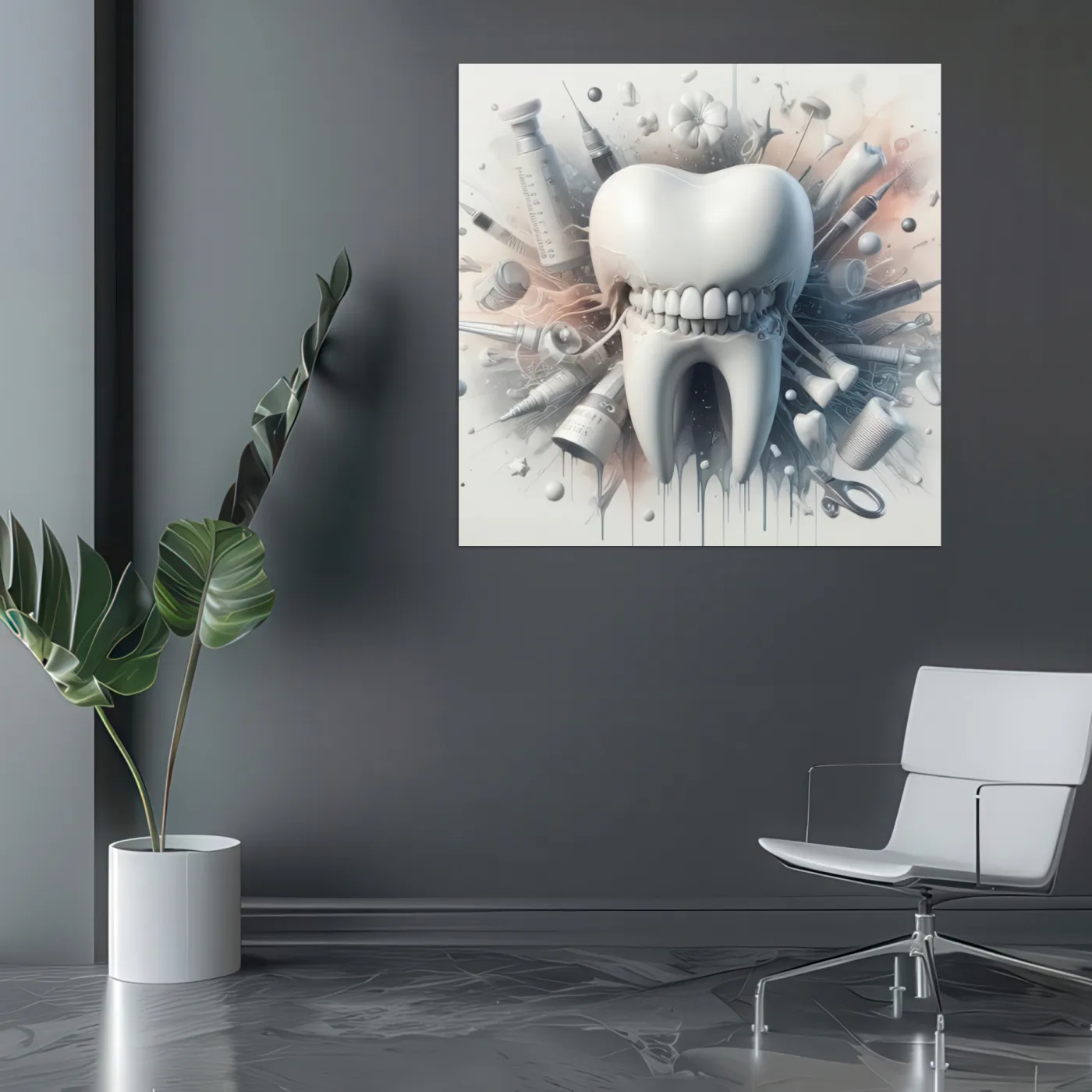 Tablou canvas Stomatologie Zâmbetul Modern — imaginea 4