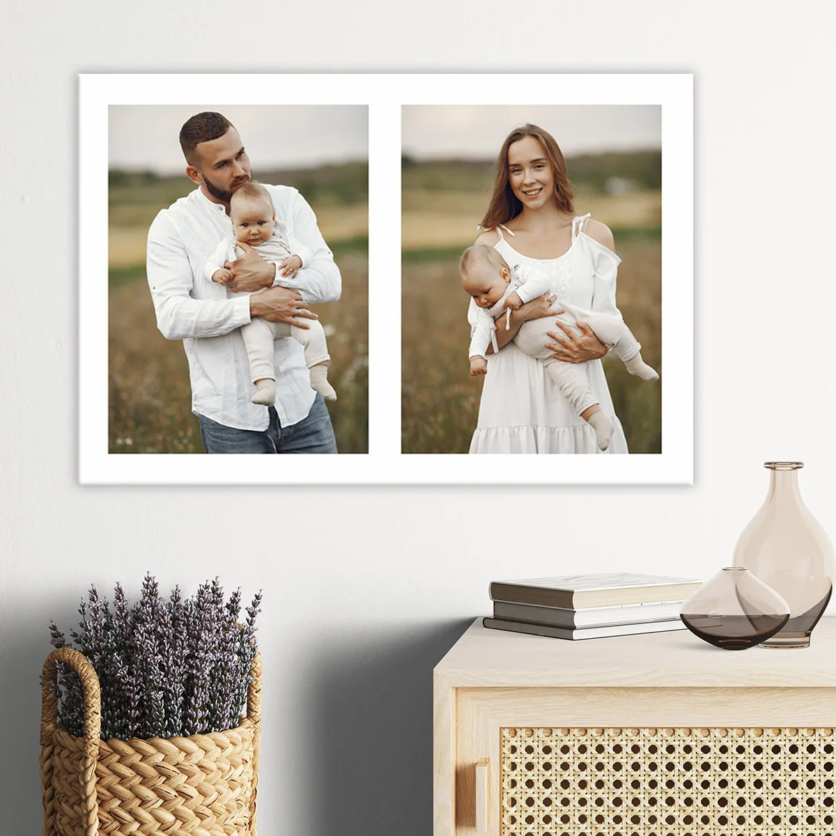 Tablou canvas colaj cu 2 poze