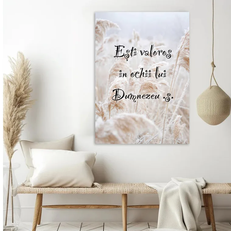 Tablou Canvas Versete biblice - Esti valoros in ochii lui Dumnezeu — imaginea 4