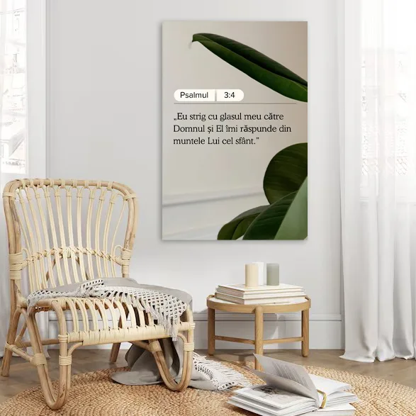 Tablou Canvas Versete biblice - Eu strig cu glasul meu — imaginea 3