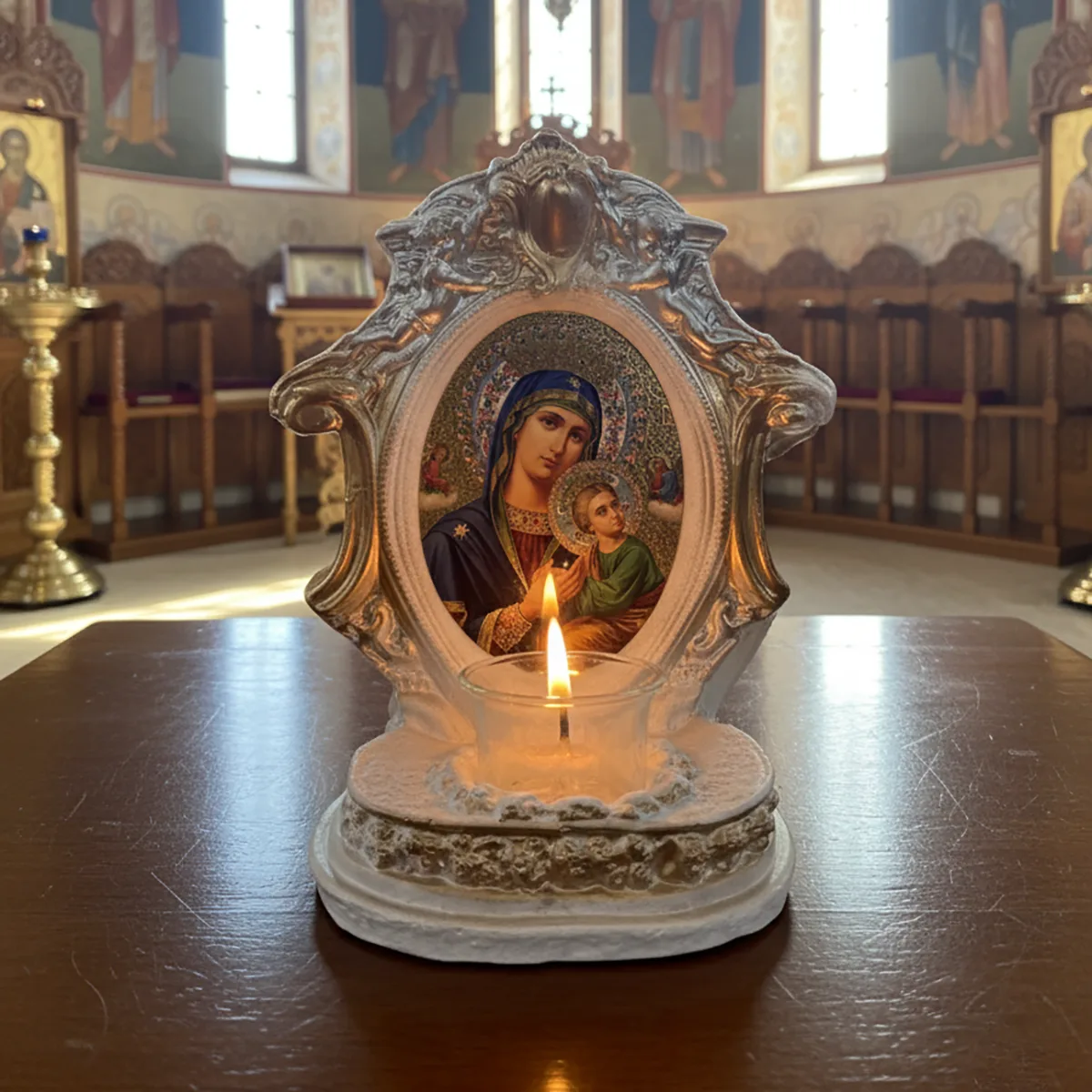 Candela Mantuirii Maica Domnului si Iisus Hristos