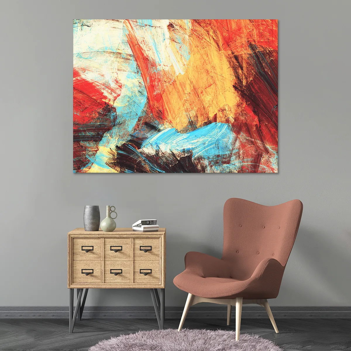 Tablou canvas multicolor — imaginea 3