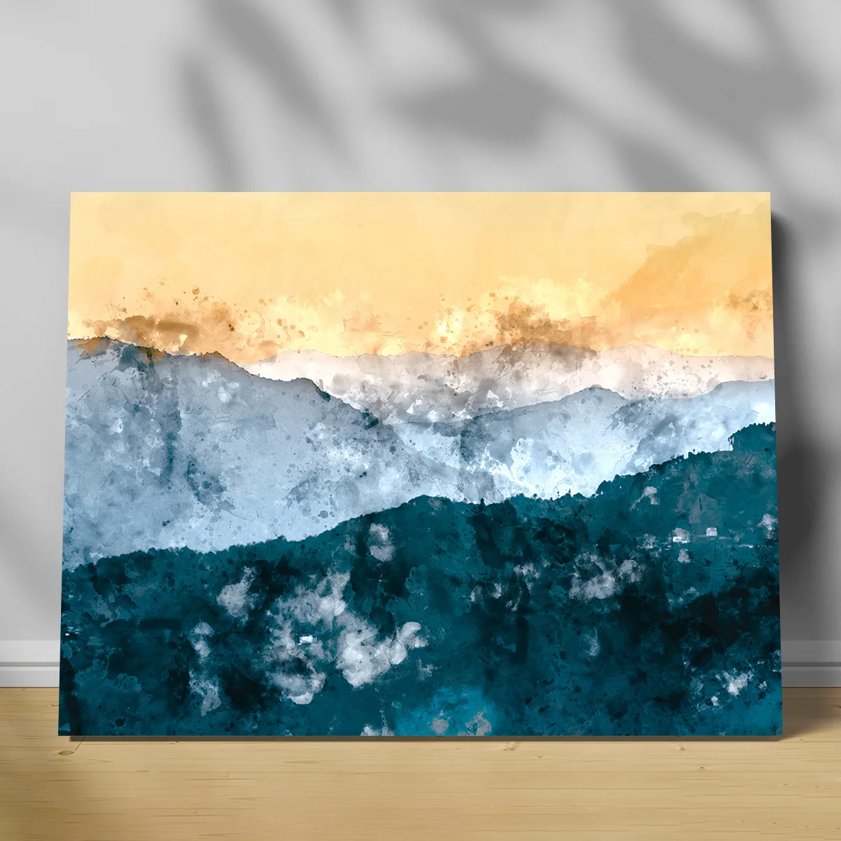 Tablou canvas blue and gold