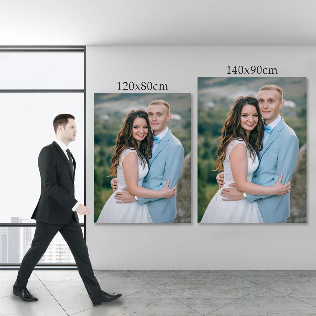Tablou Mare personalizat vertical cu poza ta XXL 140x90cm — imaginea 2