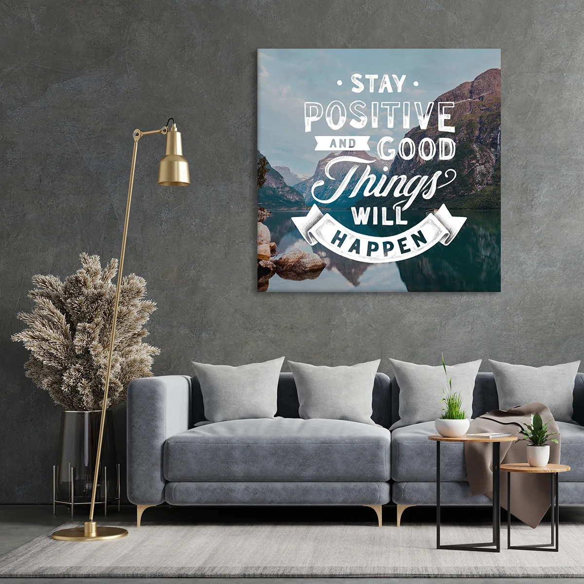 Tablou canvas Stay Positive — imaginea 3