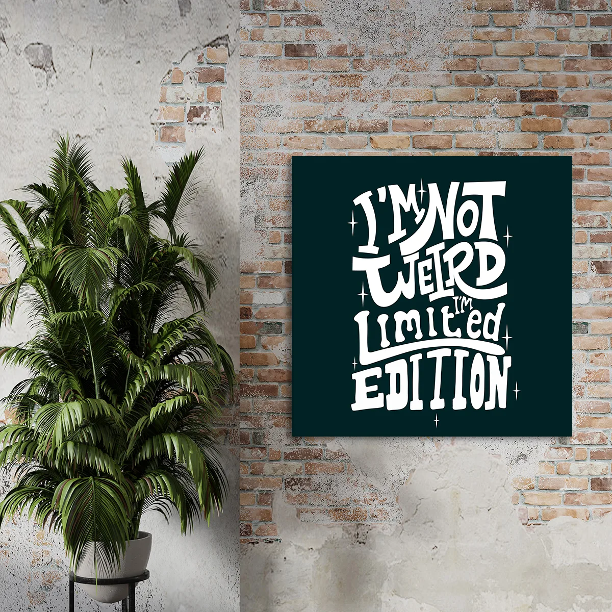 Tablou canvas I'm not weird — imaginea 3