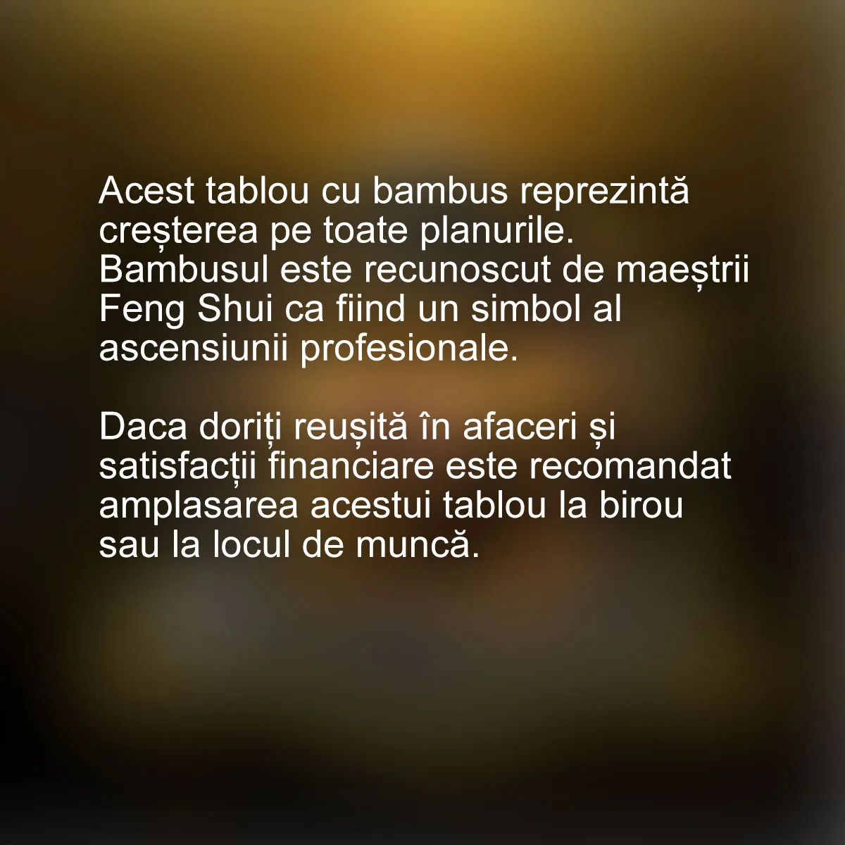 Tablou feng shui padure de bambus Zen — imaginea 2