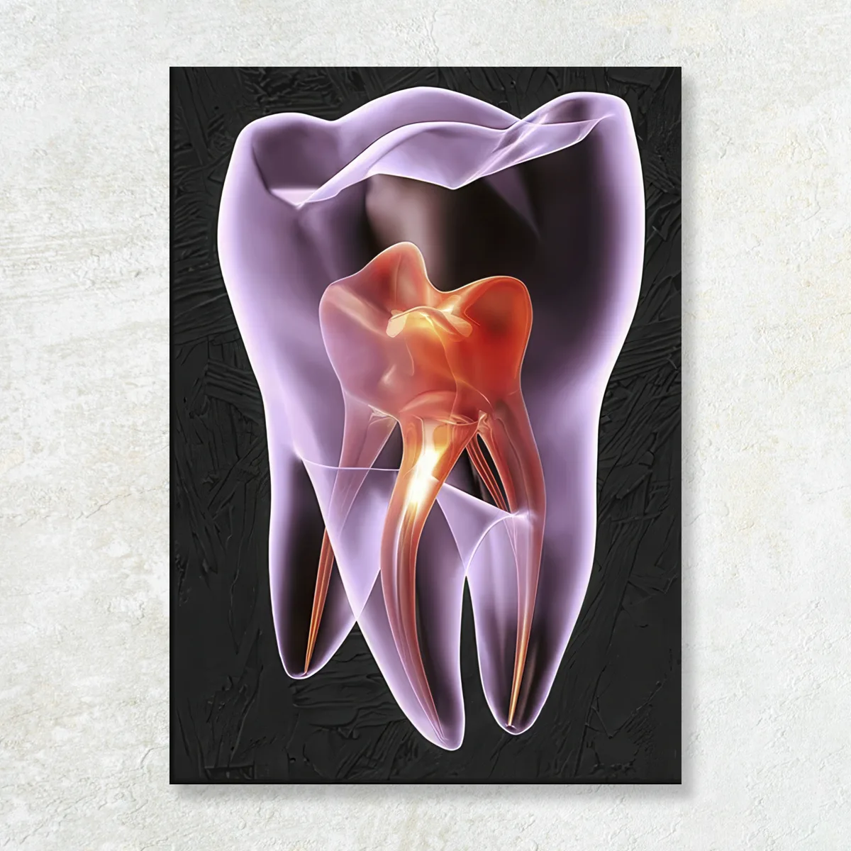 Tablou canvas Stomatologie Purple Tooth