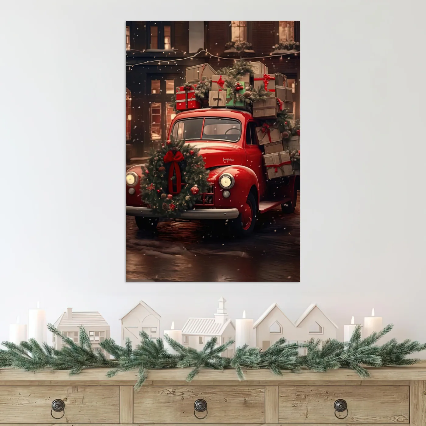 Tablou Canvas de Crăciun – Călătorie spre Magie