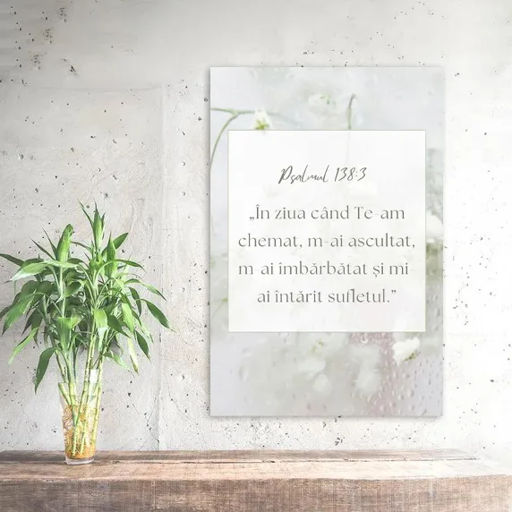 Tablou Canvas Versete biblice - Psalmul 138:3 — imaginea 4
