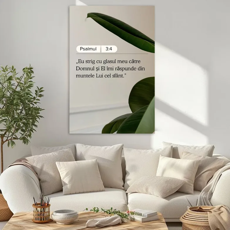 Tablou Canvas Versete biblice - Eu strig cu glasul meu — imaginea 2