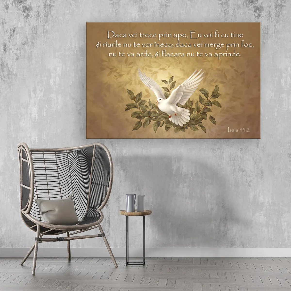 Tablou Canvas cu versete inspirationale din Biblie II — imaginea 3