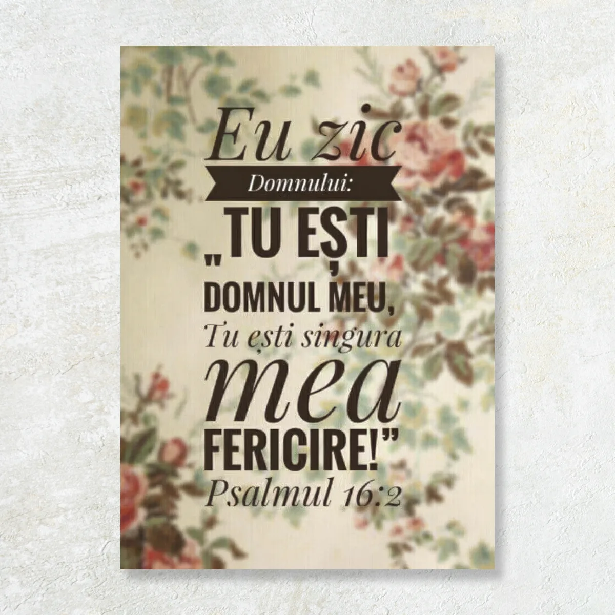 Tablou Canvas Versete biblice - "Tu Esti Domnul Meu"