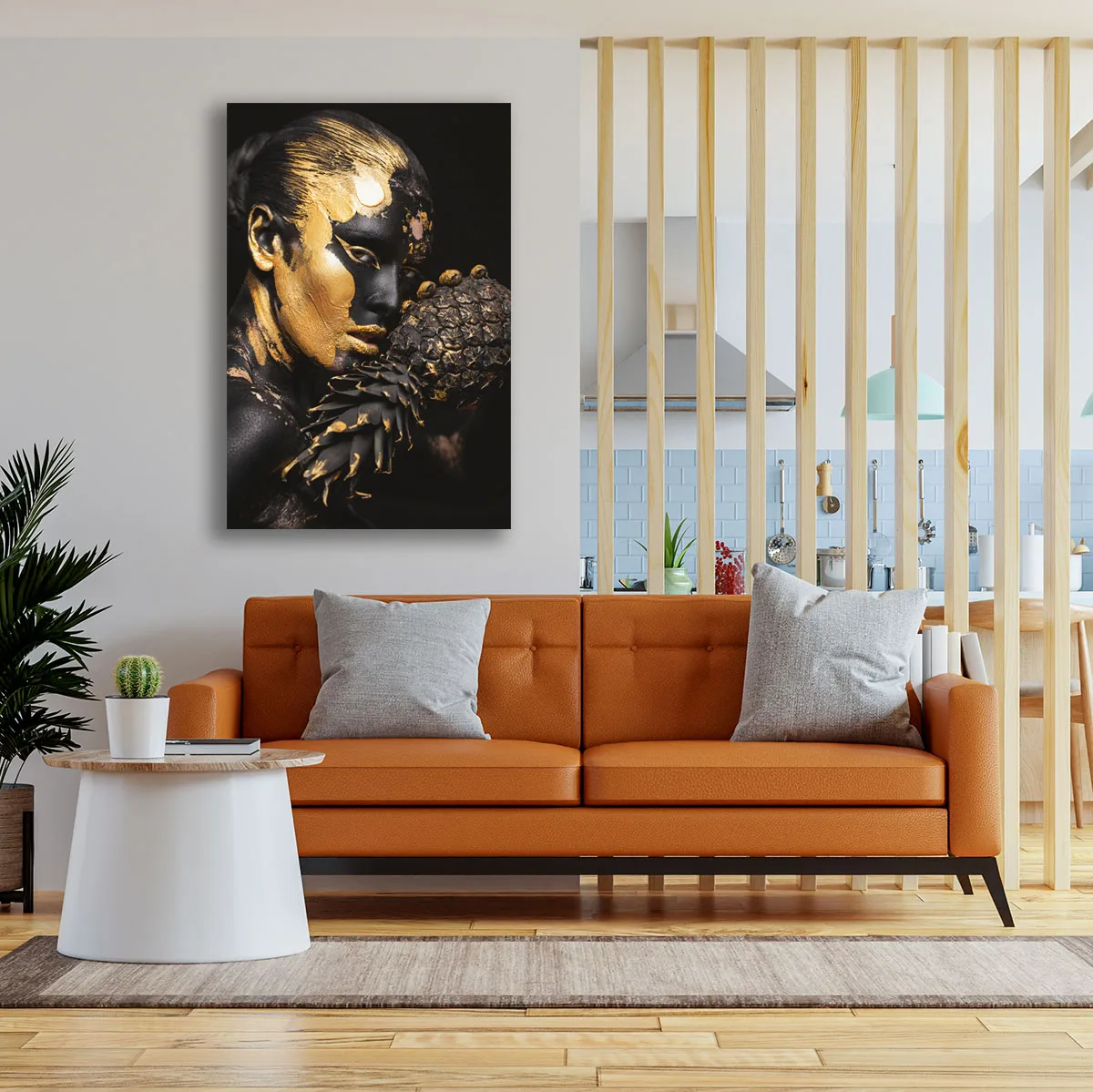 Tablou canvas femeie africana Black Pineapple — imaginea 2
