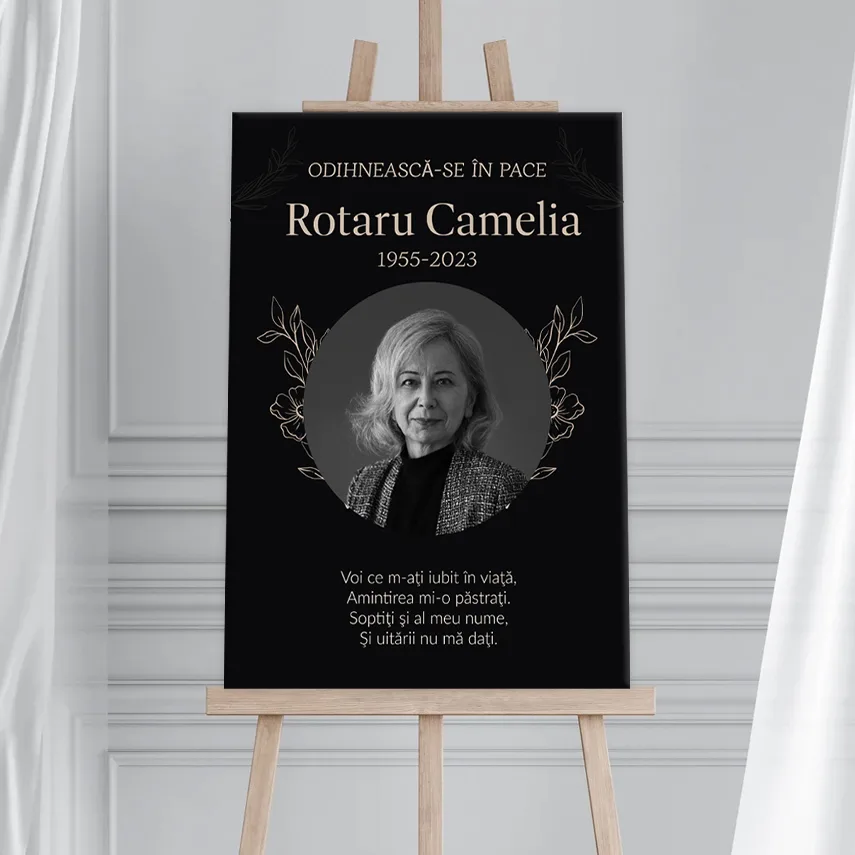 Tablou canvas memorial "Omagiu Tăcut" — imaginea 3