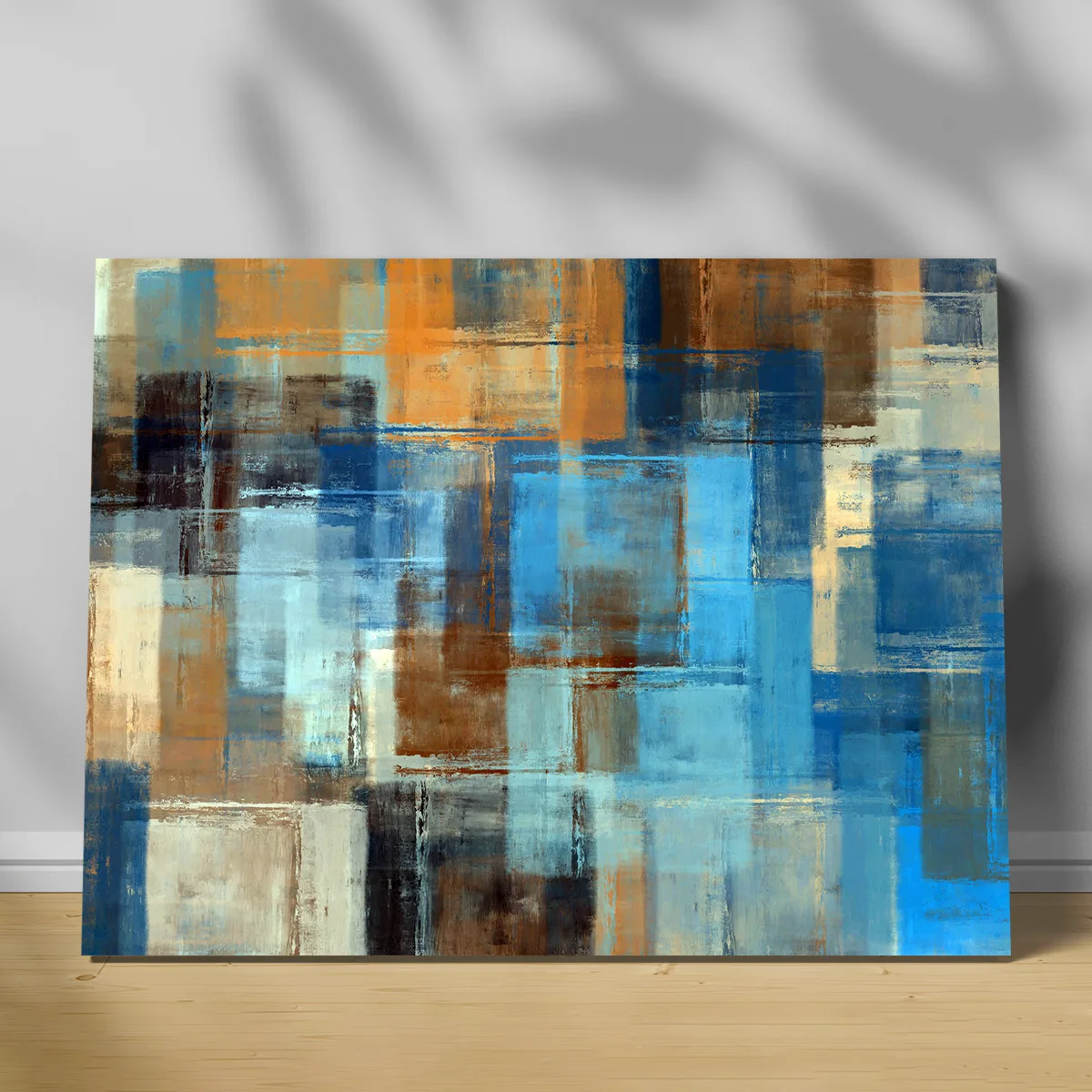 Tablou canvas abstract blue brown