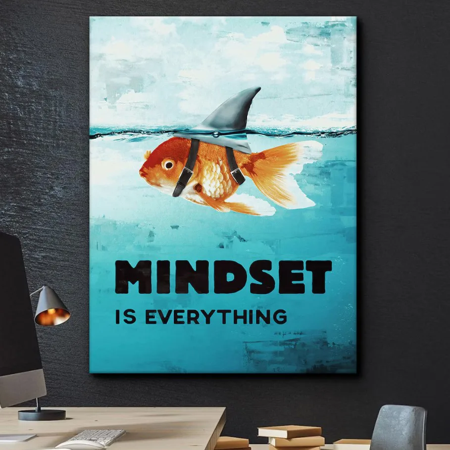 Tablou Canvas Motivational printate pe panza Mindset is everything — imaginea 3