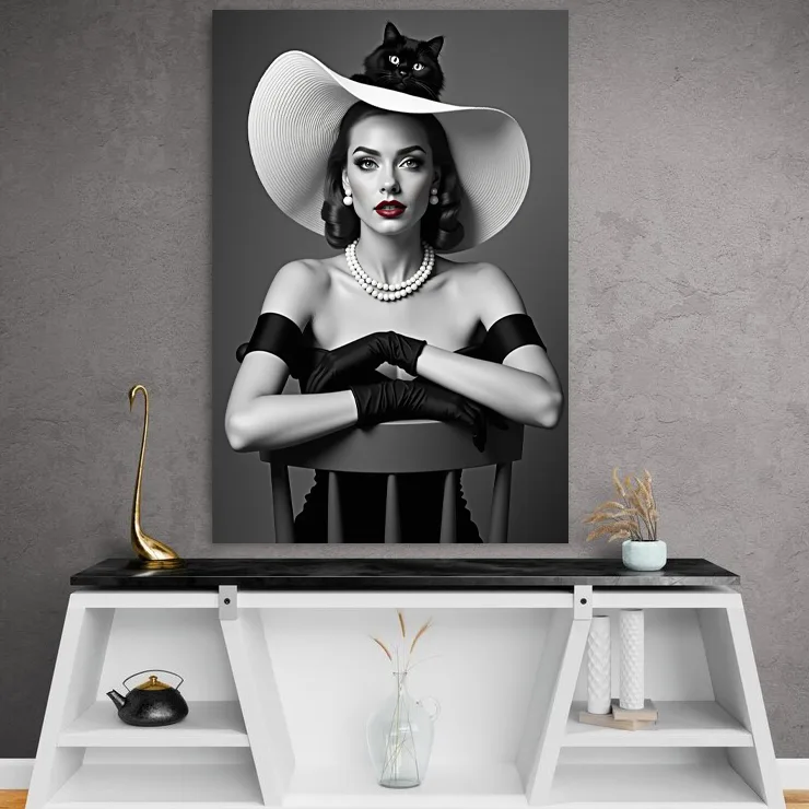 Tablou canvas Feline și feminitate — imaginea 4