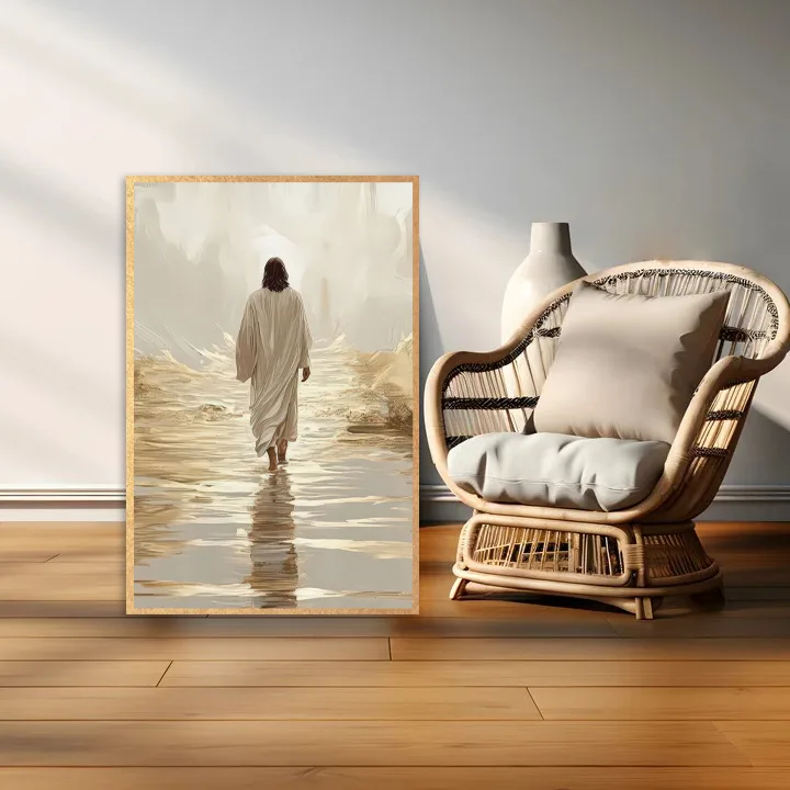 Tablou canvas Drumul Celest, placat manual cu foita aurie, aduce eleganta si rafinament in orice decor — imaginea 3