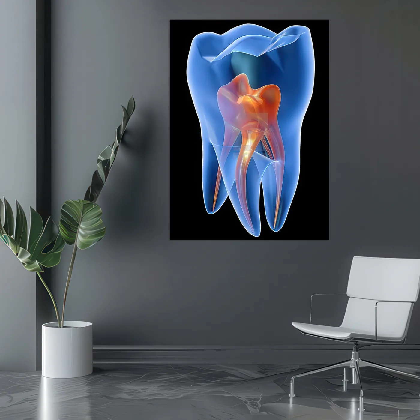 Tablou canvas Stomatologie Blue Tooth — imaginea 3