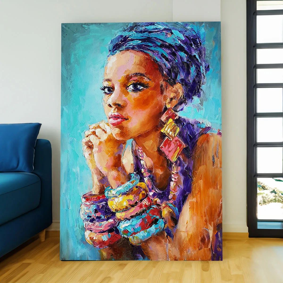 Tablou canvas femeie africana Zihla — imaginea 2