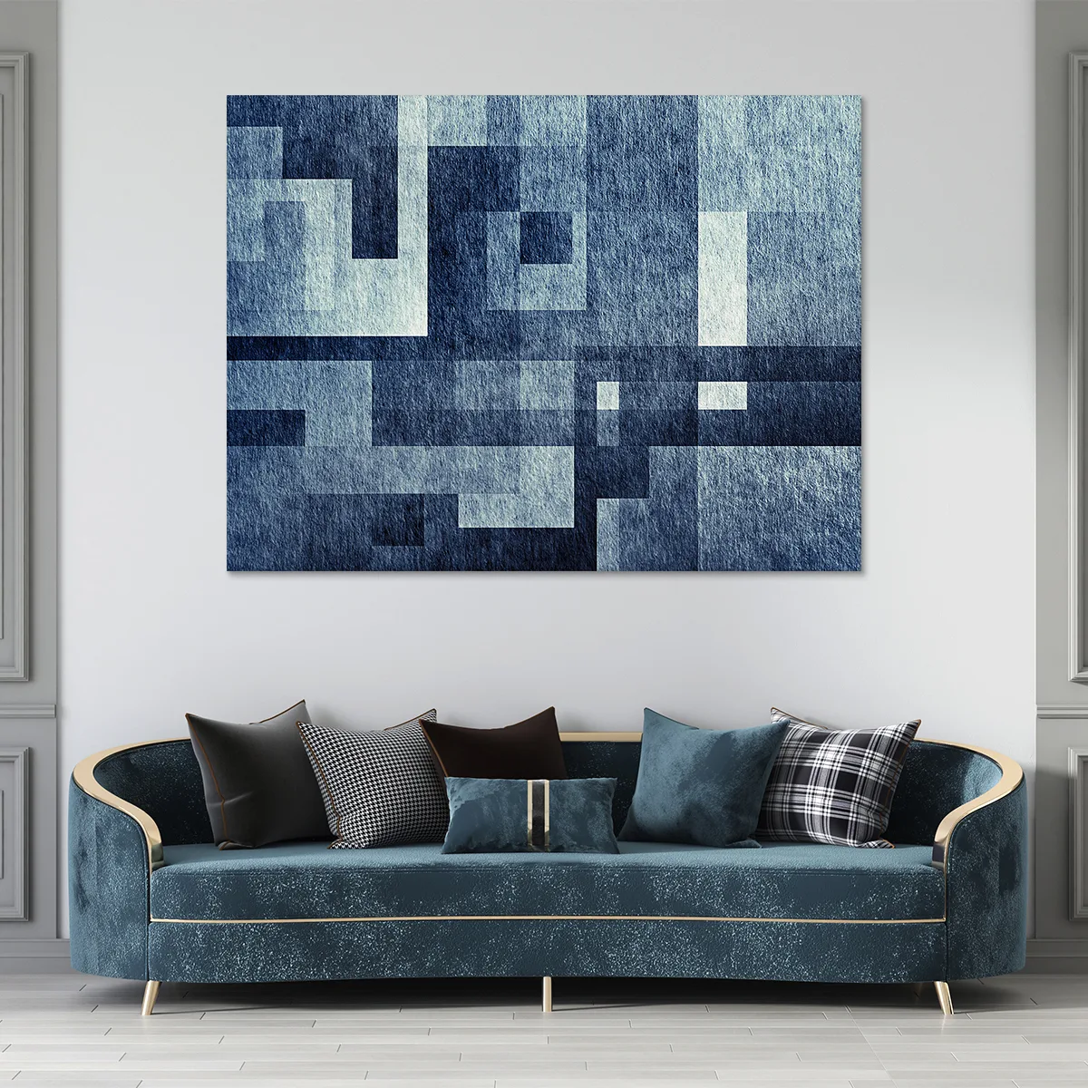 Tablou canvas abstract blue — imaginea 2