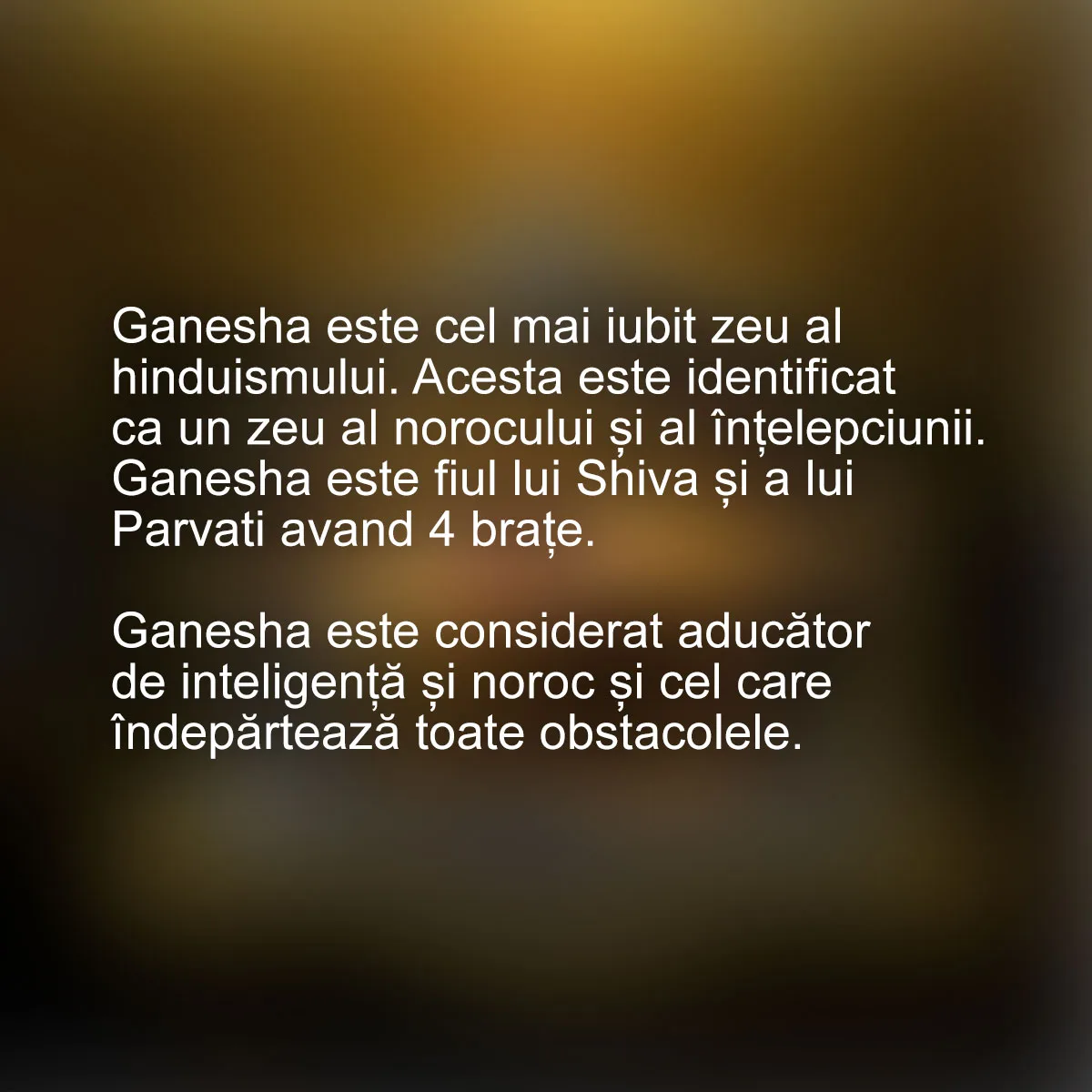 Tablou Feng Shui Ganesha Gold — imaginea 2