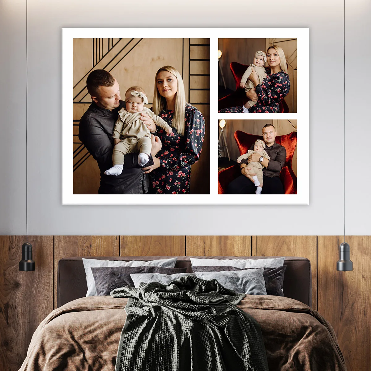 Tablou canvas colaj cu 3 poze — imaginea 3