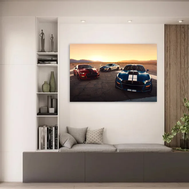 Tablou canvas Apus Metalic — imaginea 2