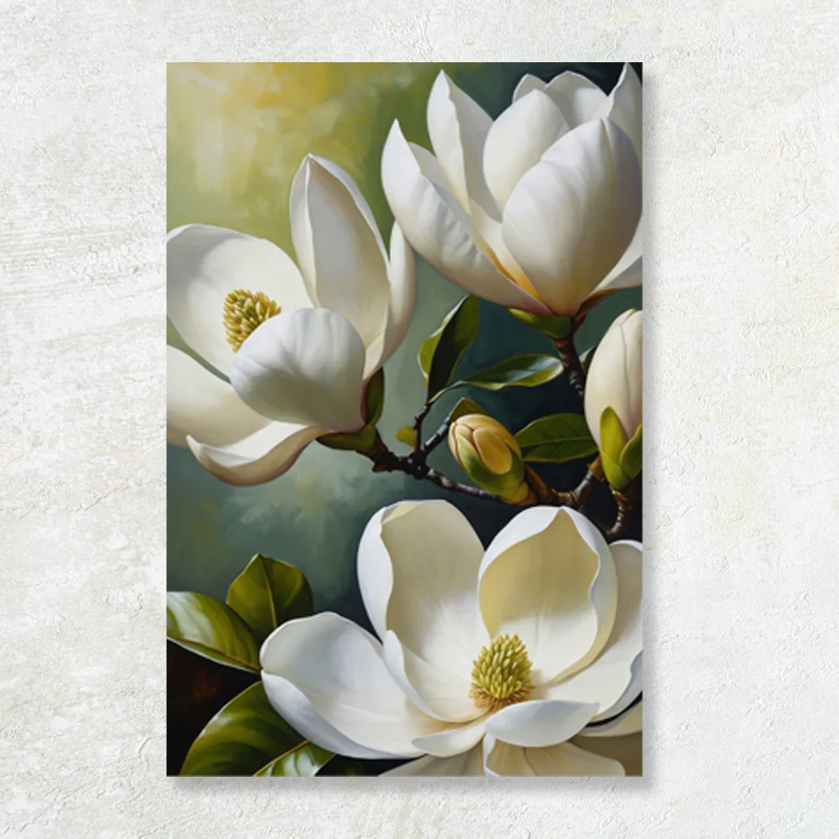 Tablou canvas Vis cu flori albe