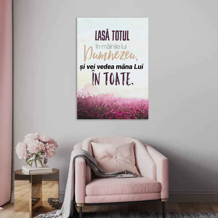 Tablou Canvas Versete biblice - Lasa totul in mainile lui Dumnezeu — imaginea 5