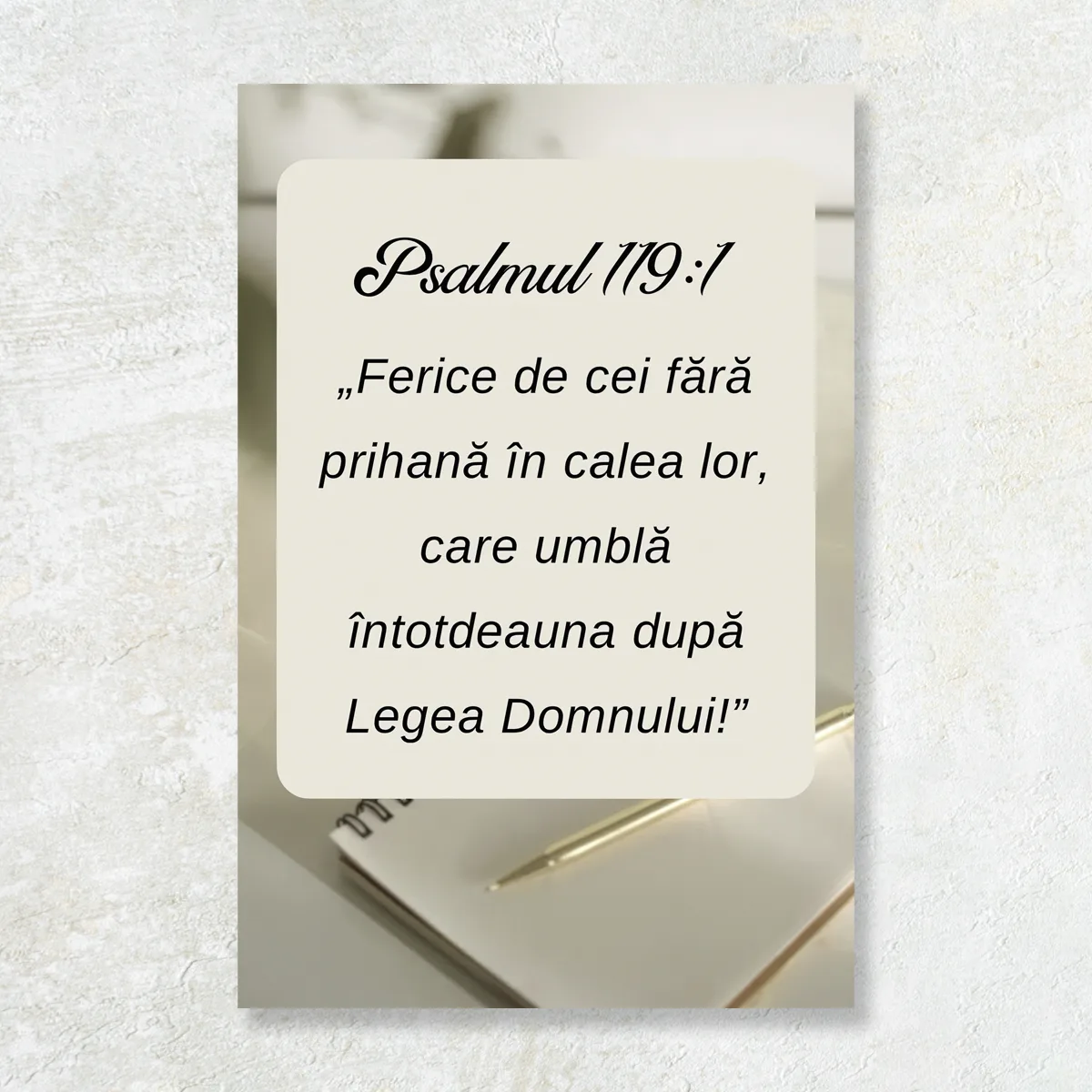 Tablou Canvas Versete biblice - Legea Domnului
